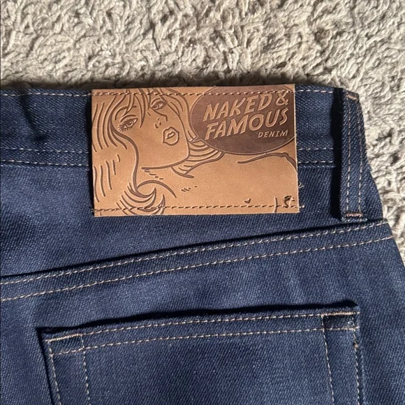 Naked & Famous Denim Dark Blue Jeans - Picture 5 of 7